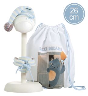 Llorens M26-313 vestito per bambola neonato NEW BORN taglia 26 cm con accessori