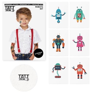 TATTonMe Tatuaggi per bambini Set Robot