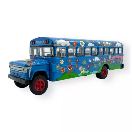 Dodge S 600, Hippie Bus, 1970 - Brekina 61334 - HO 1/87
