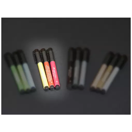 Feutres de couleur (3 couleurs pour colorier) - Régions et Compagnies MAT034