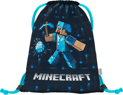BAAGL Zaino Minecraft Ascia Blu