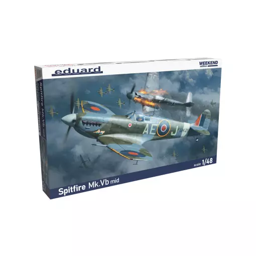 Velivoli da combattimento britannici - Spitfire Mk.VB - Kit di plastica Eduard 84186 - 1/48