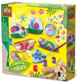 Dipingere ciottoli e rami ECO