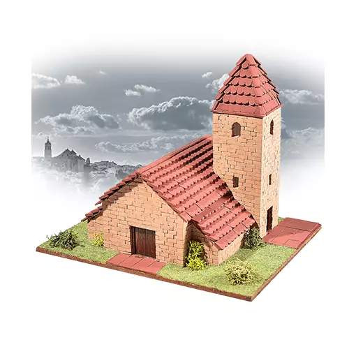 Kit de construction en céramique pour église alpine - Keranova 30224 - HO 1/87