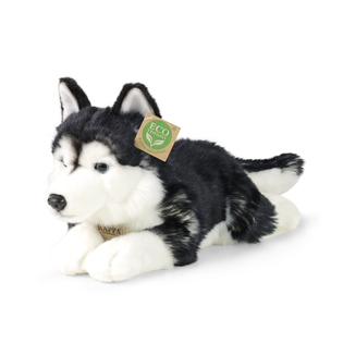 Cane husky in peluche 36 cm ECO-FRIENDLY