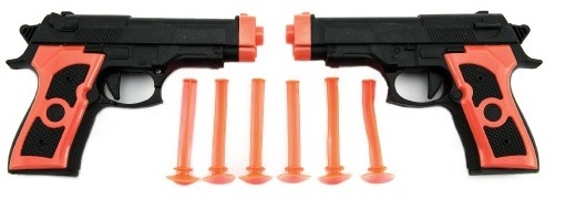 Pistola 2 pz per ventose plastica 15 cm