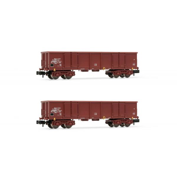 Arnold - Dr 2-unit 4-axle Open Wagons Eas Brown Scrap Iv (9/21) * - ARN-HN6532
