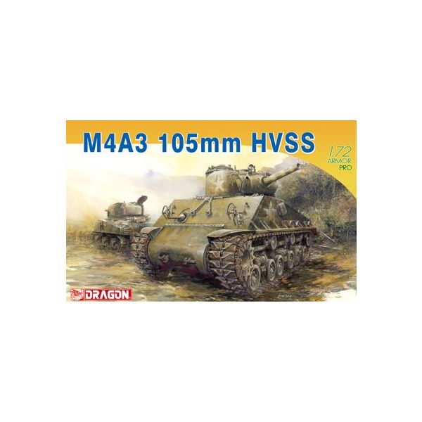 Dragon - 1/72 M4a3 105mm Sherman Hvss (4/20) * - DRA7313
