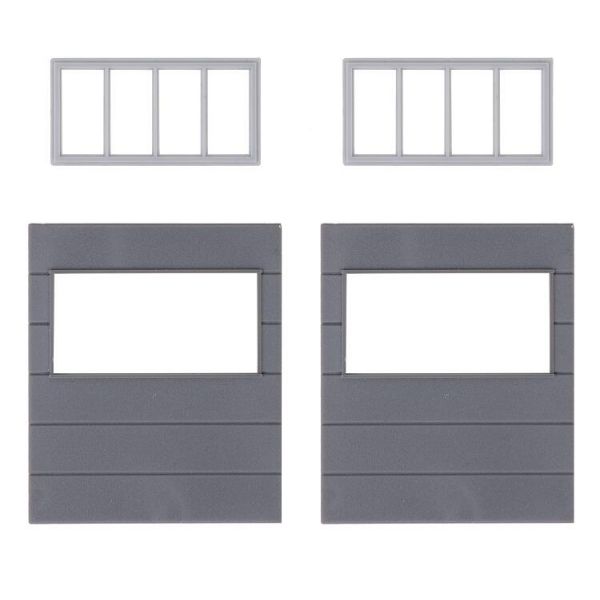 Faller - 2 Wall elements with horizontal windows. Goldbeck - FA180891