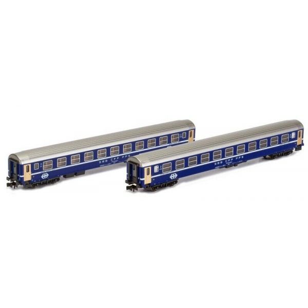 Kato - 2-tlg Liegewagenset Bcm Sbb Altes Logo Blau Ib - KAT-K23009