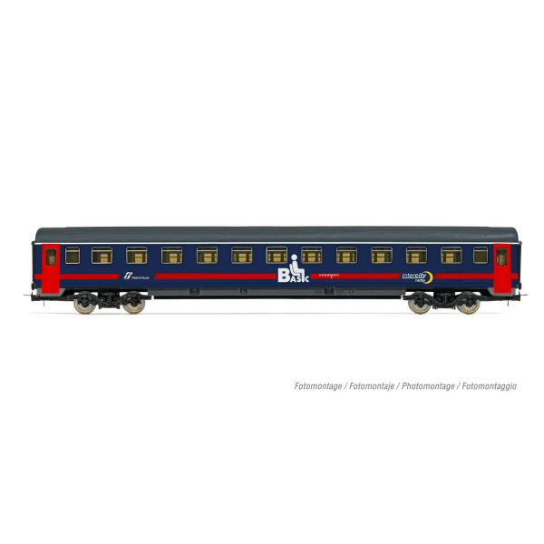 Lima - Fs Uic-z1 2nd Cl Intercity Notte Bl/w Red Stripe Vi (6/22) *lim-hl4051