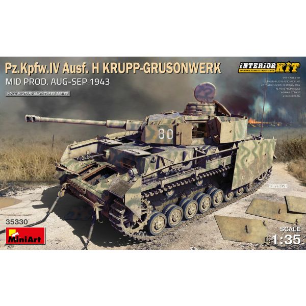 Miniart - 1/35 Pz.kpfw.iv Ausf. H Krupp-grusonwerk 1943 (2/21) * - MIN35330