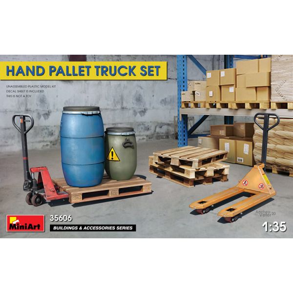 Miniart - Hand Pallet Truck Set 1:35 (5/20) * - MIN35606
