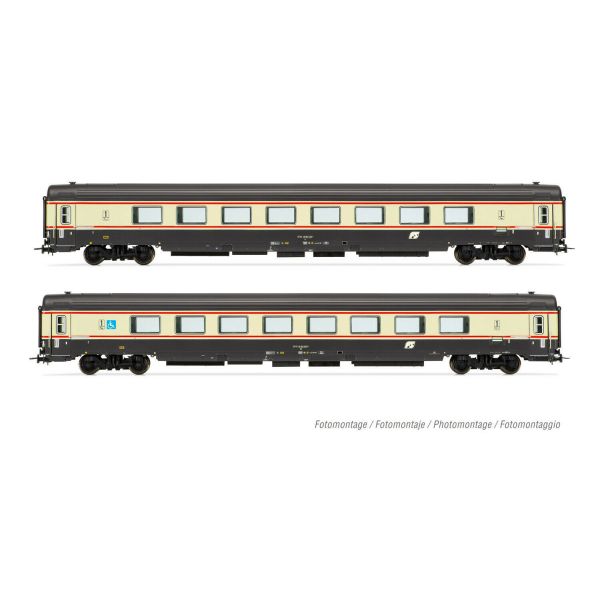 Rivarossi - Fs 2-p Gran Confort 1985 Open Space A Bandiera V (9/22) *riv-hr4353