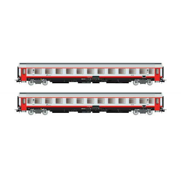 Rivarossi - Fs 2-p Uic-z1 Rebuilt 2nd Cl Frecciabianca Red Vi (12/22) *riv-hr4355