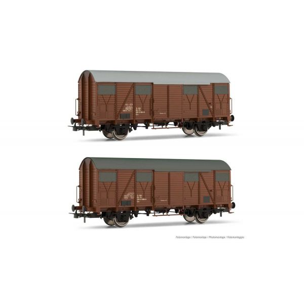 Rivarossi - Fs 2-units Pack Ghs Closed Wagons Aerators Iv (12/21) * - RIV-HR6507