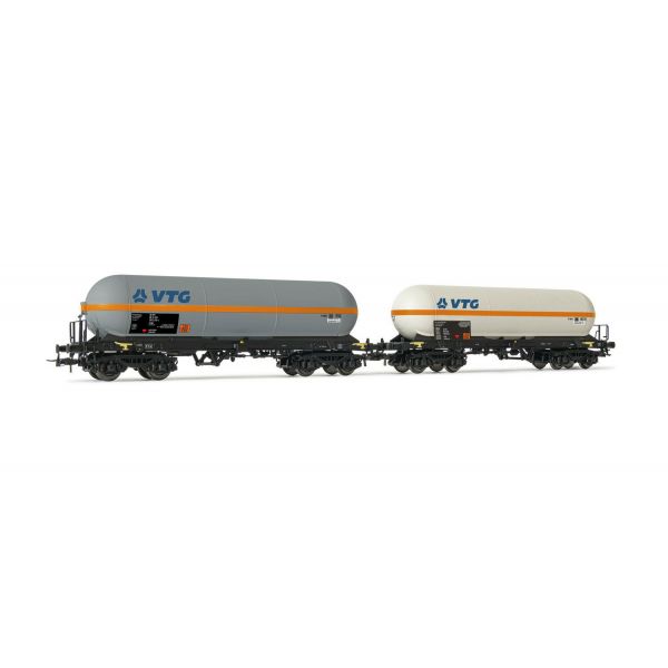 Rivarossi - Vtg 2-p 4-axle Gas Tank Wagon Transport Chloride V (12/21) * - RIV-HR6512