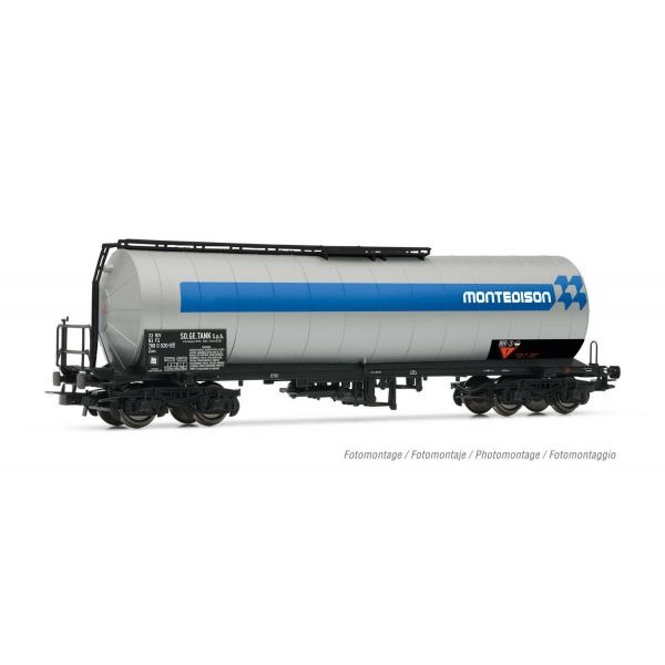 Rivarossi - Fs Tank Wagon 4 Axles Zaes Montedison Sil/blue V (6/21) * - RIV-HR6516