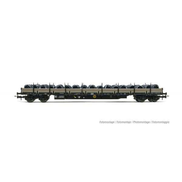 Rivarossi - Db 4-axle Flat Wagon Silver Loaded Wire Coils Iv (3/22) *riv-hr6524