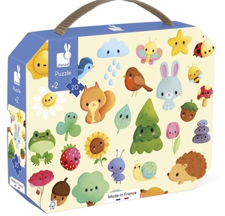 Janod Puzzle in valigetta Natura 20 pezzi