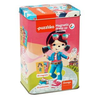 Puzzlika 13494 Magnetic Doll III - gioco magnetico di 45 pezzi e 8 modelli