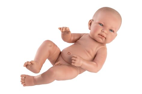 Llorens 73801 NEW BORN BOY - bambino realistico con corpo in vinile completo - 40 cm