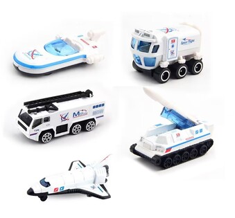 Veicoli spaziali metallici 5 pz