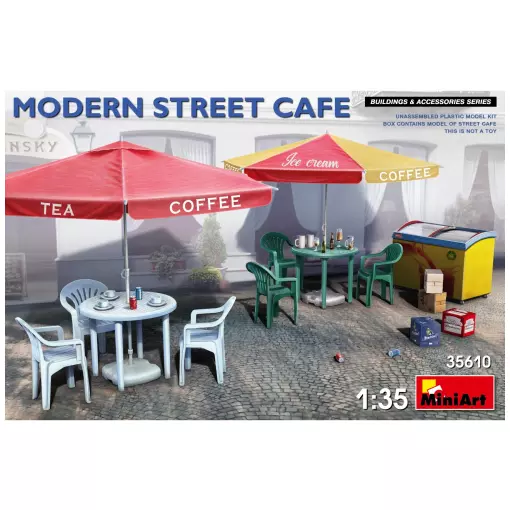 Meuble de café de rue moderne - MiniArt 550035610 - 1/35
