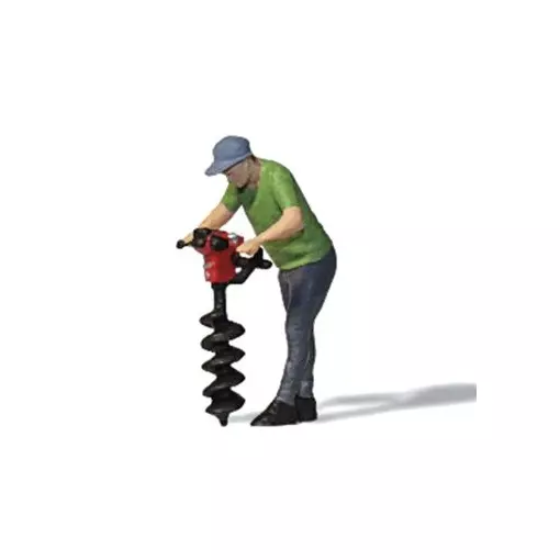 Operaio addetto alla perforazione del terreno - Preiser 28263 - HO 1/87