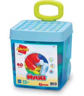 Abrick - Les Maxi Trolley Blu 40 Pezzi