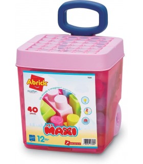 Abrick - Les Maxi Trolley Rosa 40 Pezzi