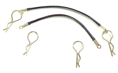 Absima Clip per carrozzeria con fermo nero (x4) 240025