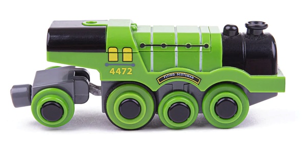 Bigjigs Rail Locomotiva elettrica Flying Scotsman verde