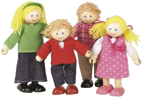 Tidlo Bambole in legno per la casa di famiglia