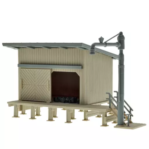 Ravitaillement de charbon avec grue à eau - Vollmer 45779 - HO 1/87