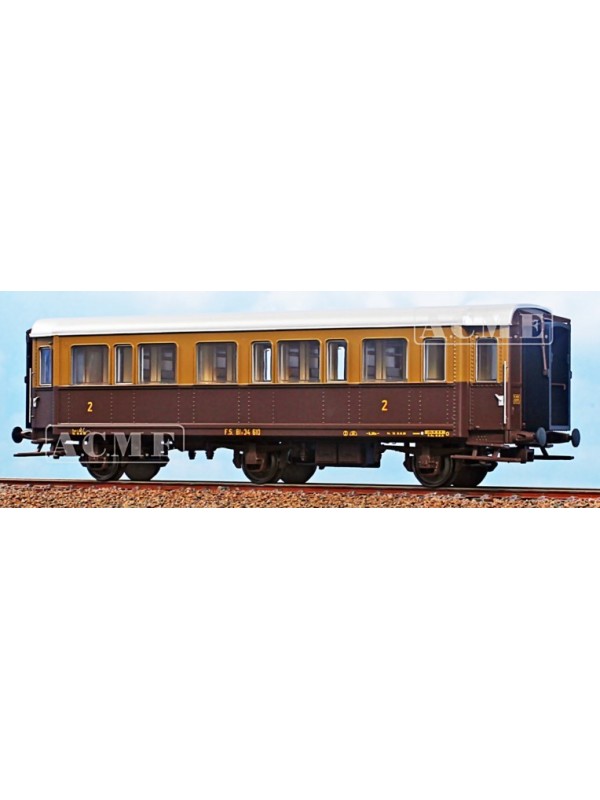 ACME 51142 Scala HO Carrozza 3 assi tipo Bly FS 2^ classe cast./isabella ep.III