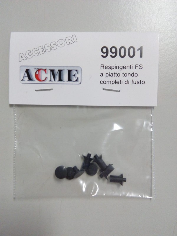 ACME 99001 Scala HO Respingenti FS a piatto tondo completi di fusto - 4 pz.