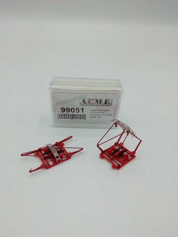ACME 99051 Scala HO Coppia pantografi FS tipo 52 con strisciante centinato