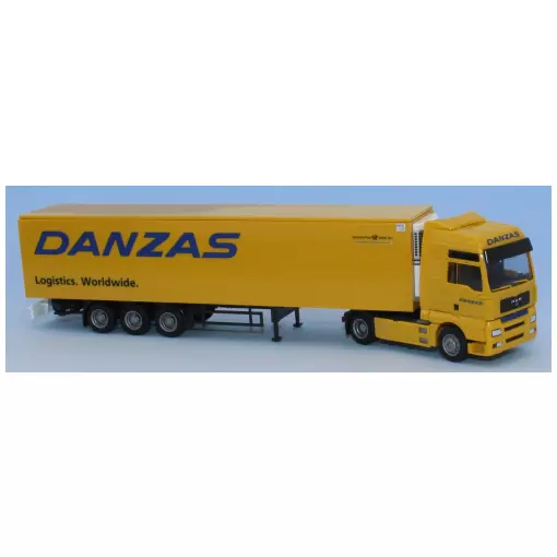 Semi-remorque frigorifique MAN TGA XXL aerop / "DANZAS" - AWM 71650 - HO 1/87