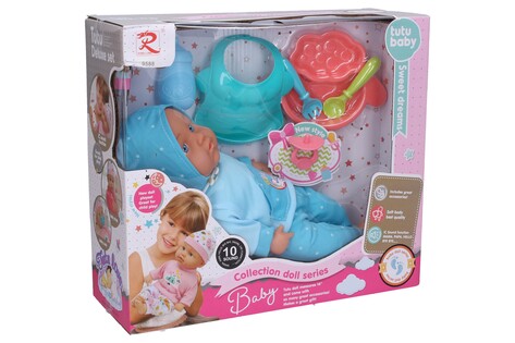 Bambola con pelliccia 35cm