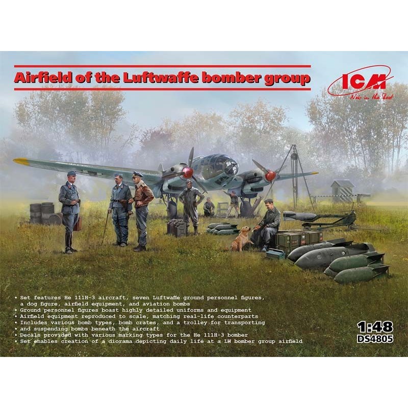 Campo d'aviazione del gruppo di bombardieri della Luftwaffe. ICM DS4805