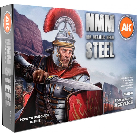 AK - Set di Pittura Non Metallic Metal: Steel - AK11601