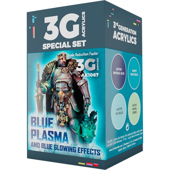 AK - Set di Pittura Blue Plasma and Glowing Effects - AK1067