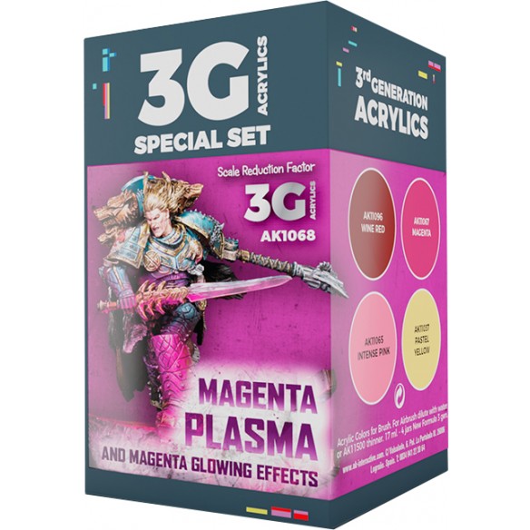 AK - Set di Pittura Magenta Plasma and Glowing Effects - AK1068
