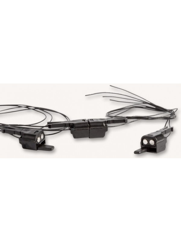 ALMROSE 8-104101 Scala HO Ganci magnetici c/condotta elettr. 2 poli NEM362 2 pz.