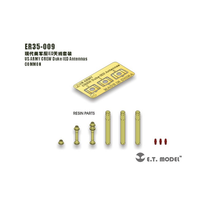 Antenne IED Duke dell'equipaggio dell'esercito degli Stati Uniti E.T. MODEL ER35-009