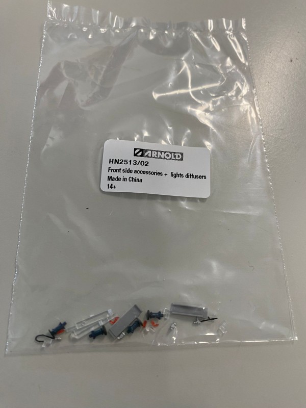 ARNOLD HN2513/02 Ricambi - Scala N set accessori frontali e respingenti E656 FS