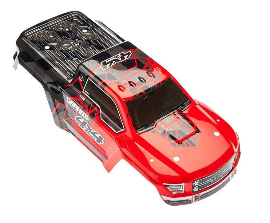 Arrma Carrozzeria verniciata in rosso Granite 4x4 Mega AR402256