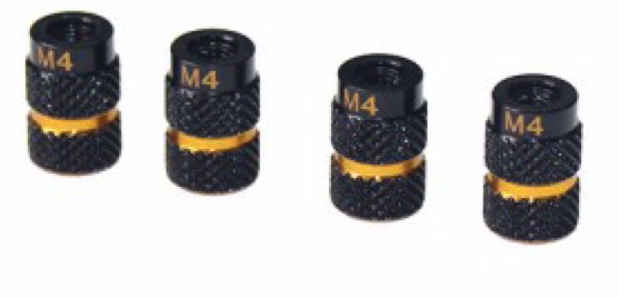 Arrowmax Dadi da banco dorati neri 1/10 AM171048