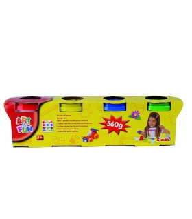 Art & Fun - 4 Vasetti Pasta da Modellare 140gr